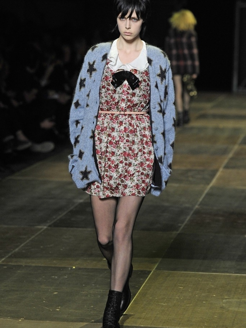 Saint Laurent Blue Star Knit Cardigan 2013 L Hedi